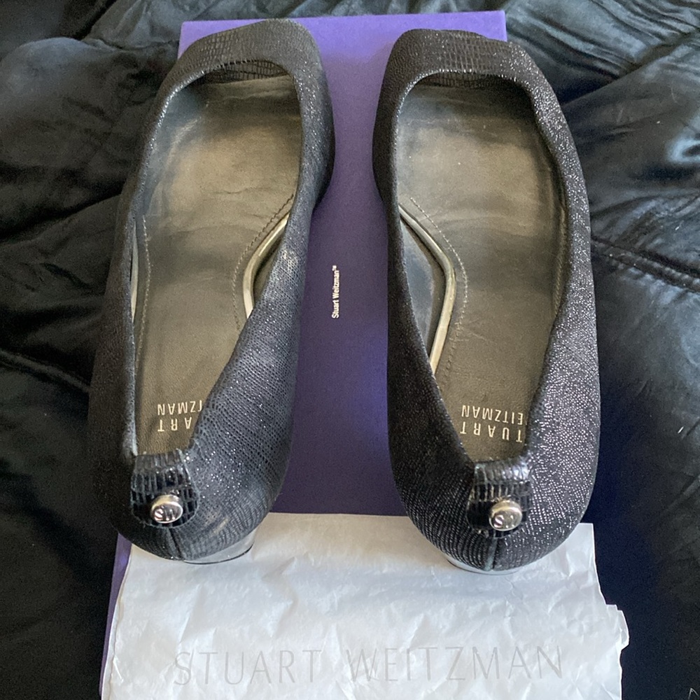 Stuart Weitzman Shimmering Snake Texture Leather … - image 5
